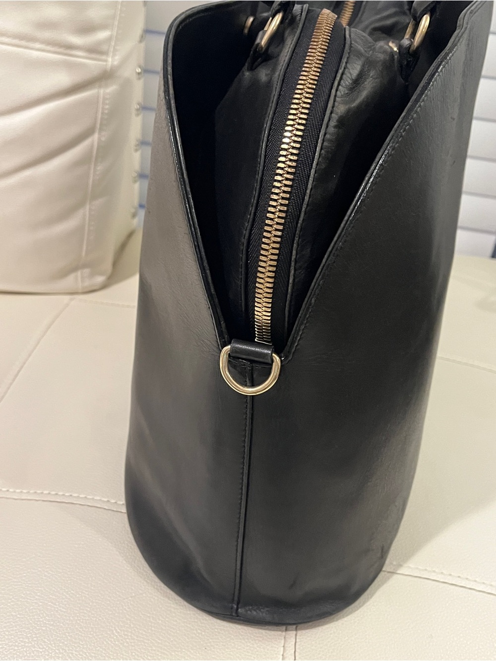 Authentic XL Givenchy Obsedia Black Leather Satchel - Picture 13 of 16